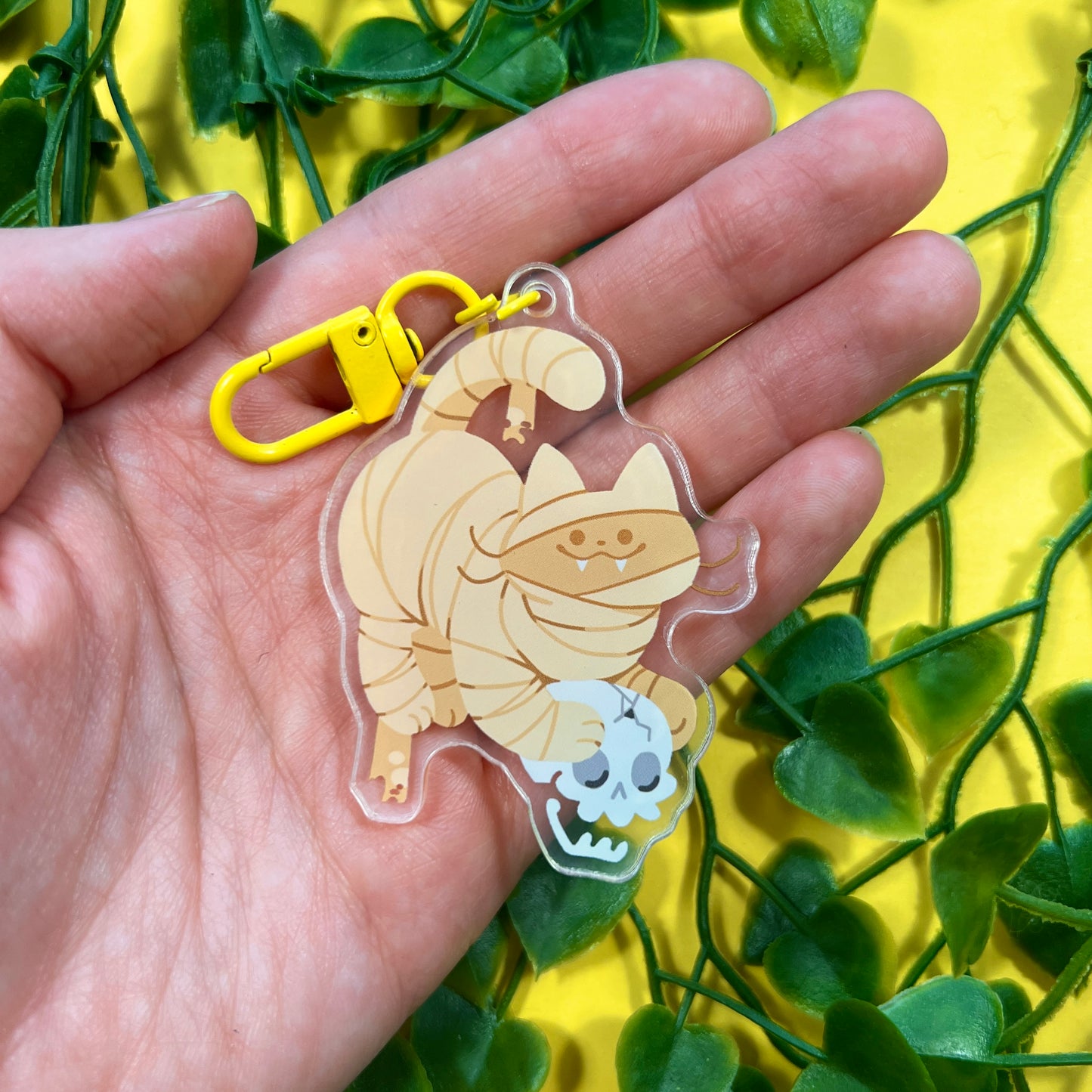 Monster Cat Keychain