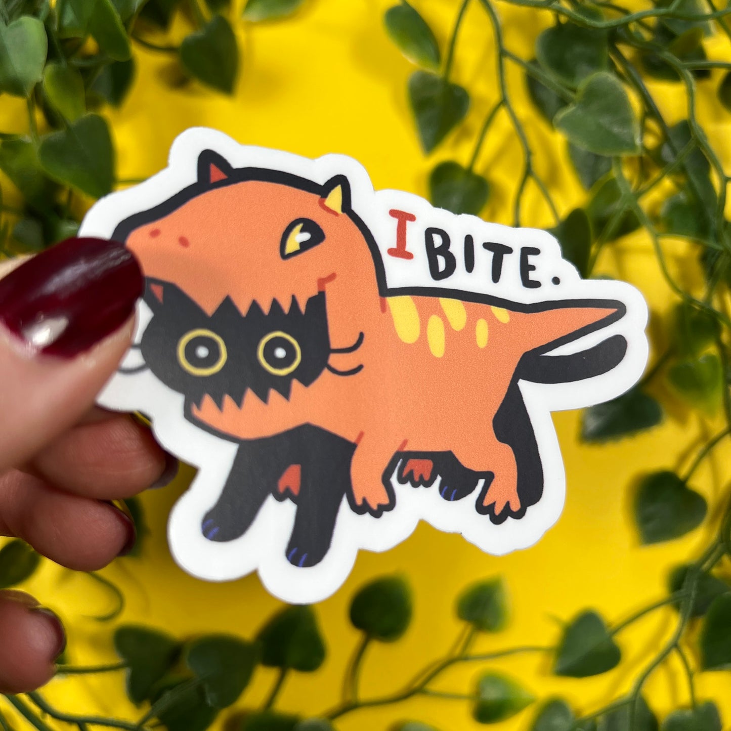 I Bite | Vinyl Sticker