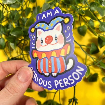 Serious Person | Vinyl Sticker