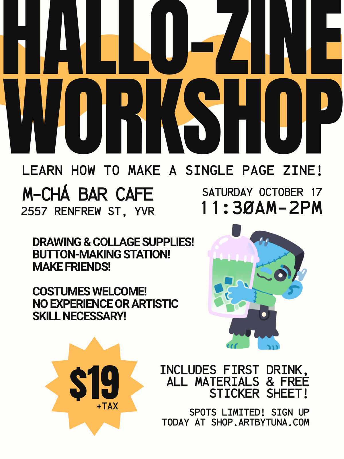 HALLO-ZINE 🎃 In-Person Workshop Ticket