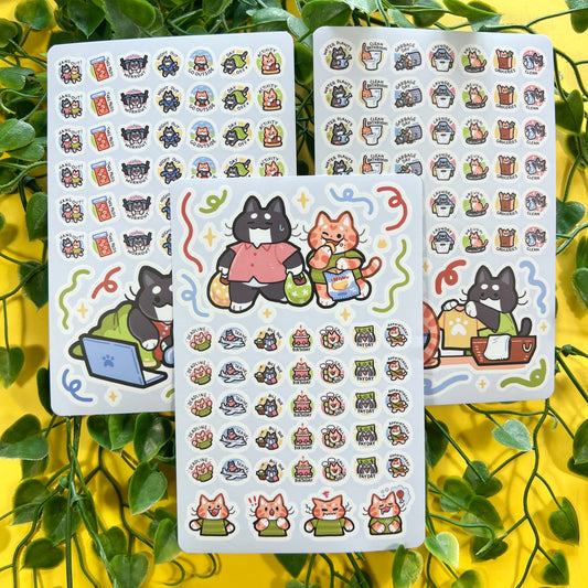 Planner Cats | Sticker Sheet