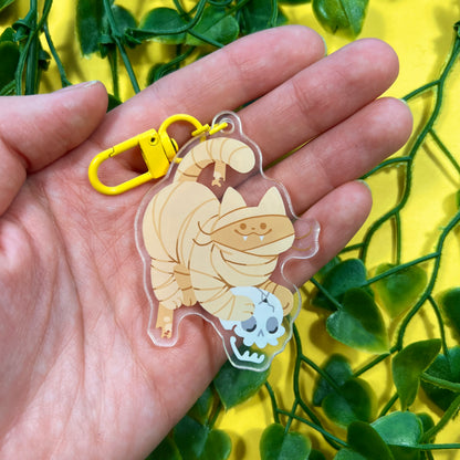 Monster Cat Keychain