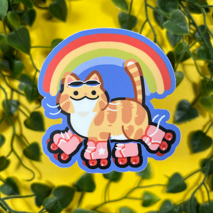 Roller Cat | Vinyl Sticker