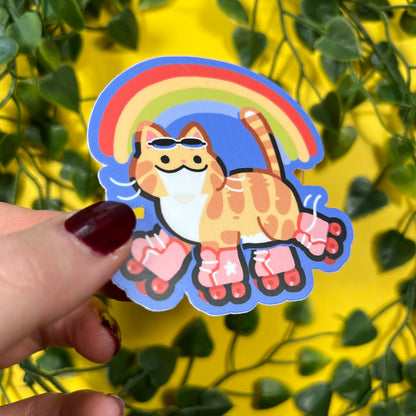 Roller Cat | Vinyl Sticker
