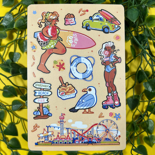 Beachy Boardwalk | Sticker Sheet