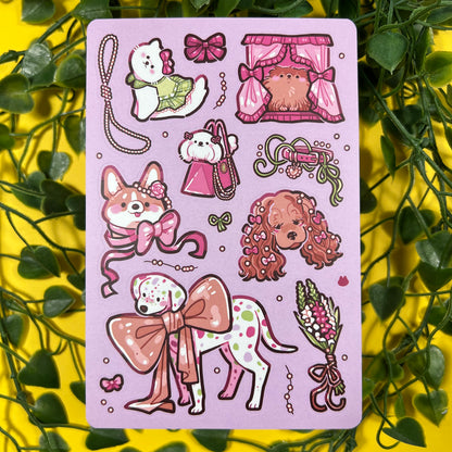 Delicate Doggies | Sticker Sheet