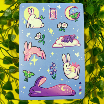Lunar Bunnies | Sticker Sheet