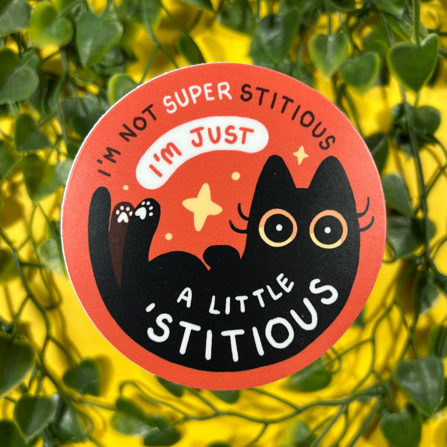 Little 'Stitious | Vinyl Sticker