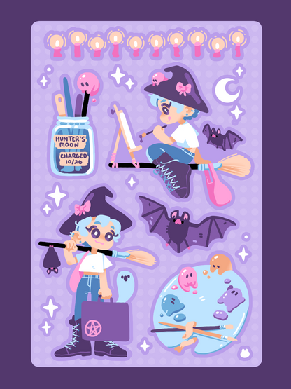 Lunchbox Club | Art Witch Sticker Sheet