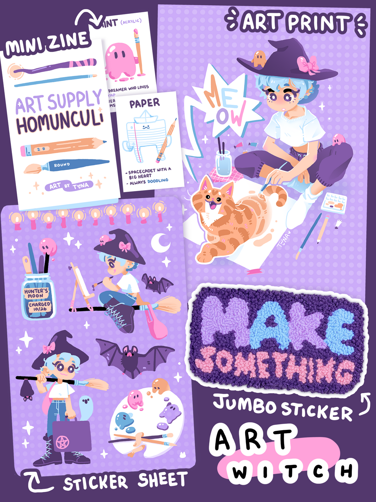 Lunchbox Club | Art Witch Sticker Sheet