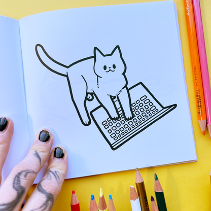 Cats | The Colouring Book Zine