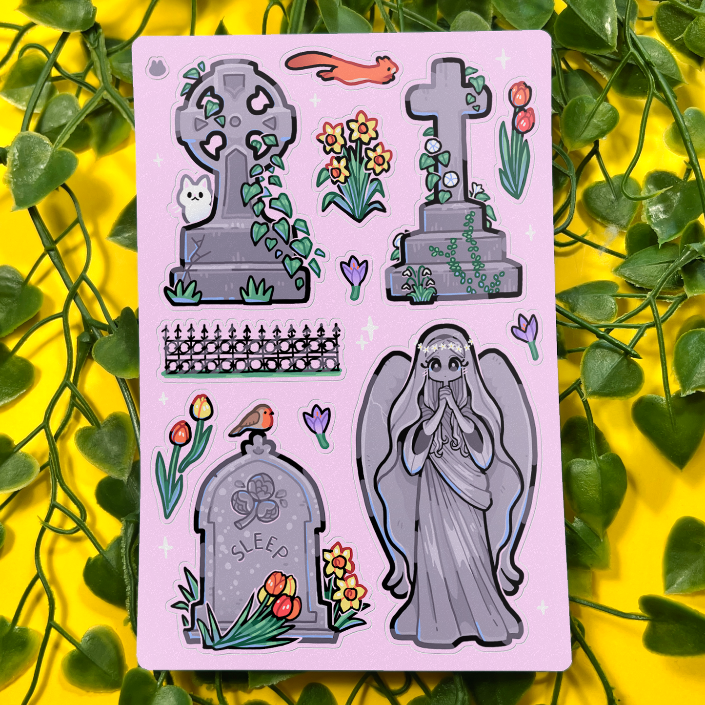 Spring Cemetery | Sticker Sheet