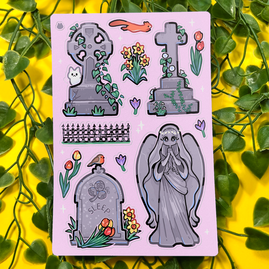 Spring Cemetery | Sticker Sheet