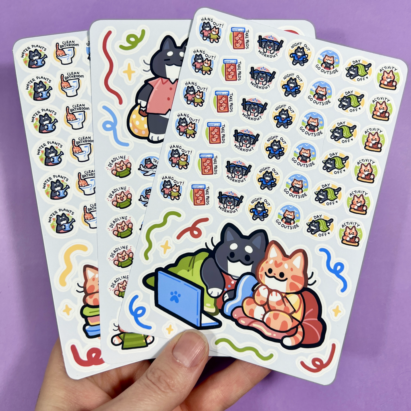 Planner Cats | Sticker Sheet